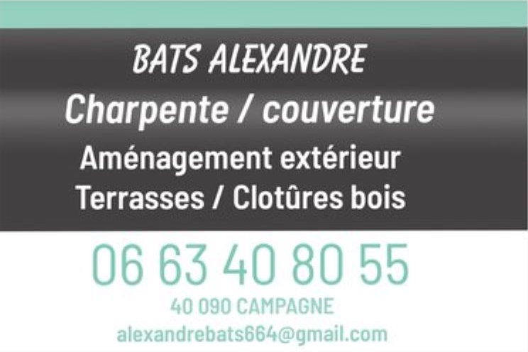 Alexandre Bats Charpentier Couvreur Landes
